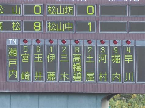 ニュース中学部 第54回日本少年野球春季全国大会愛媛県支部予選 1回戦 レグザムスタジアム