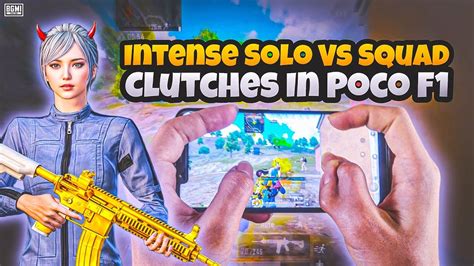 Intense Solo Vs Squad Clutches In Poco F Finger Gyroscope Bgmi