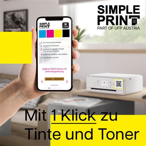 Simple Print 1 Klick Zum Toner Via Handy Und QR Code Oder PC