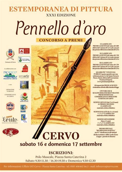 A Cervo Appuntamento Con La Nuova Edizione Del Pennello D Oro Riviera24