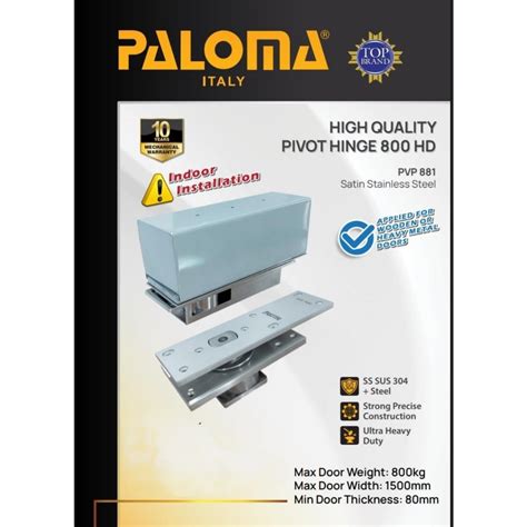 Jual PALOMA PVP 881 Engsel PIVOT Hinge Tanam Lantai Pintu Kayu Beban