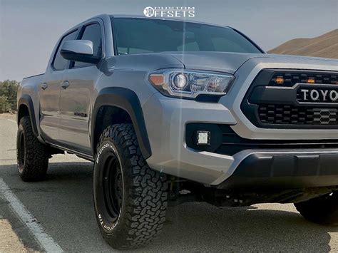 2018 Toyota Tacoma With 16x8 10 Black Rhino Stadium And 26575r16