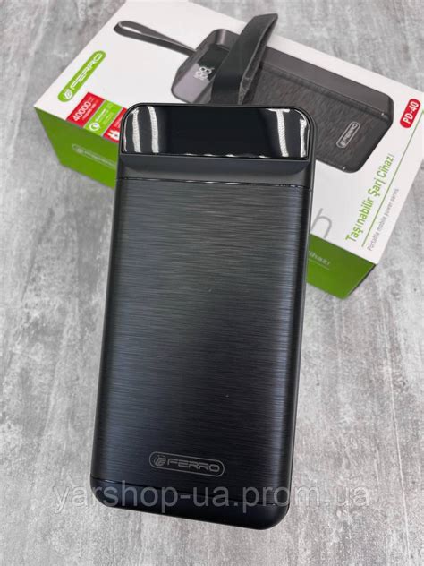 Мощный Повербанк Power Bank 40000 MAh FERRO &Повербанк с Фонариком ...