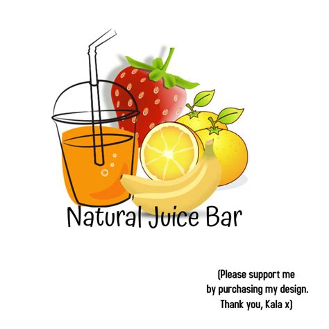 Juice Bar Logo Template Postermywall