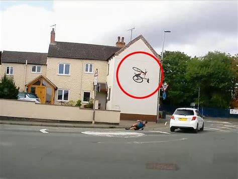 Photos Reveal Terrifying Moment Yorkshire Cyclist Was Sent Flying Into