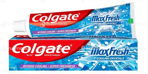 Colgate Maxfresh With Cooling Crystals Peppermint Ice Blue Gel