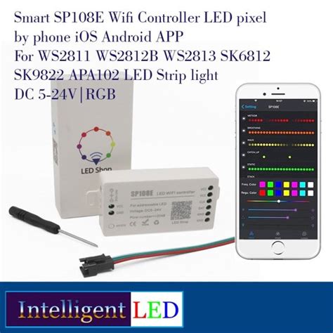 Jual Smart Sp108e Wifi Controller Led Pixel For Ws2812b Sk6812 Led Strip Di Lapak Intelligent