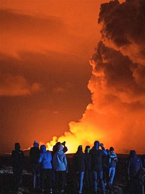 Fotos Faszinierende Drohnenbilder Vom Vulkanausbruch Auf Island