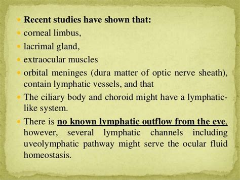 Eye Lymphatics