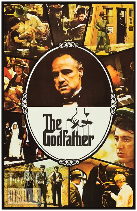 Framed The Godfather Poster The Godfather Movie Poster The Etsy