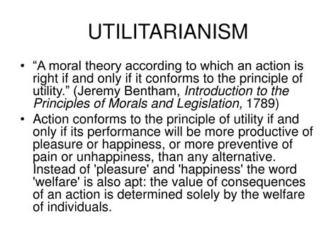 Ppt Utilitarianism Powerpoint Presentation Free Download Id 1830270