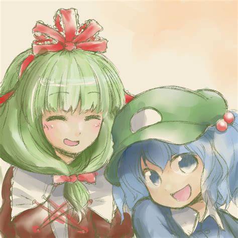 Kawashiro Nitori And Kagiyama Hina Touhou Drawn By Abekawa Danbooru