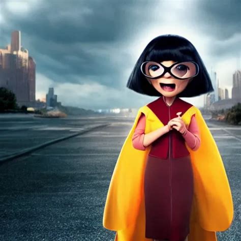 A Still Of Angry Edna Mode Wearing A Cape Pixar 2018 Stable