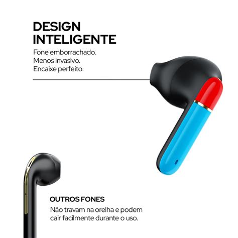 Fone De Ouvido Bluetooth Gamer In Ear Sem Fio WB Bits WB