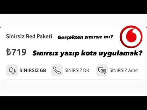 VODAFONE SINIRSIZ TARİFEYE GEÇMEDEN ÖNCE İZLEYİN SINIRSIZ TARİFELER