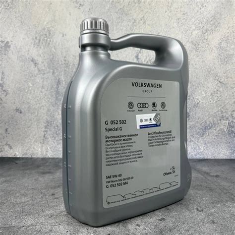 Характеристики Volkswagen volkswagen 5W-40 Масло моторное ...