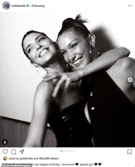 Bella Hadid Honors Bff Kendall Jenners 24th Birthday With A Sweet