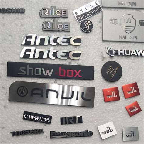 Custom Self Adhesive Aluminum Sticker Label Anodizing Aluminum