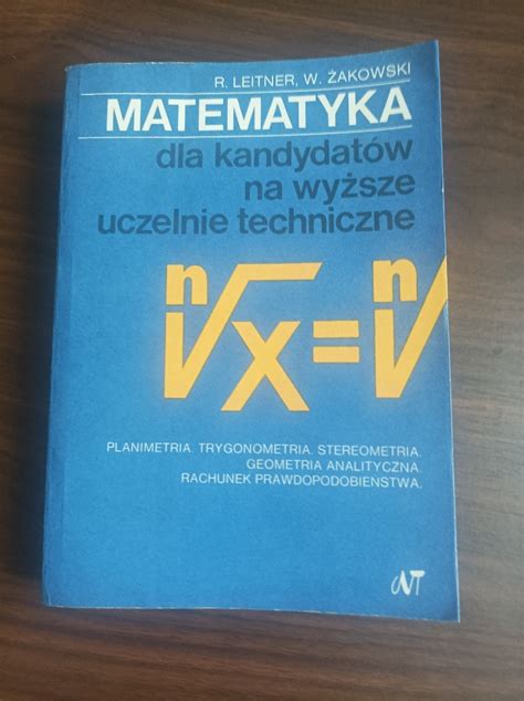 Matematyka Dla Kandydat W Na Wy Sze Uczelnie Cz Ii Warszawa Kup