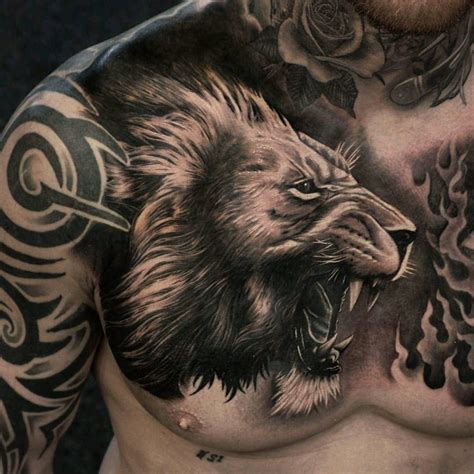 Lion Tattoos For Chest - Printable Calendars AT A GLANCE