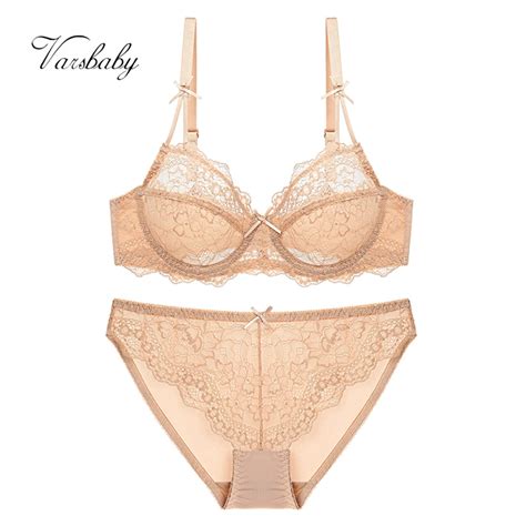 Varsbaby New Top Quality Sexy Underwear Women Lingerie Set Lace Bra Lace Push Up Lingerie Set