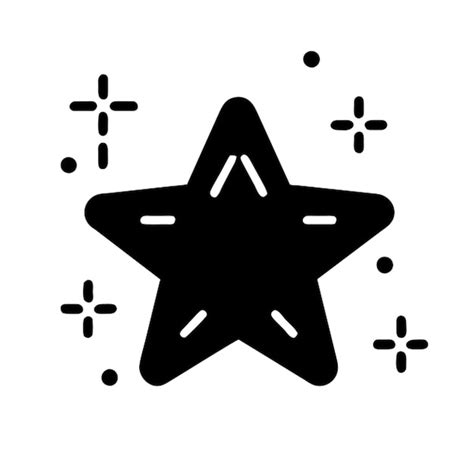 Pictograma Del Icono De La Estrella Brillante Vector Premium Generado