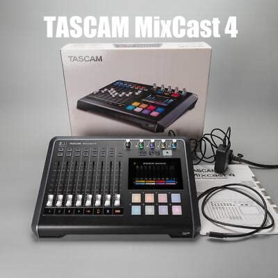 Tascam MIXCAST4 Mixcast 4 Podcast Studio Mixer Station With Built In