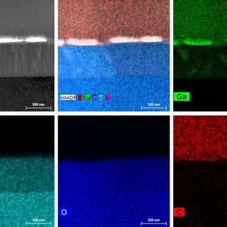 The Stem Haadf Image And Corresponding Edax Mapping Of The Al Film