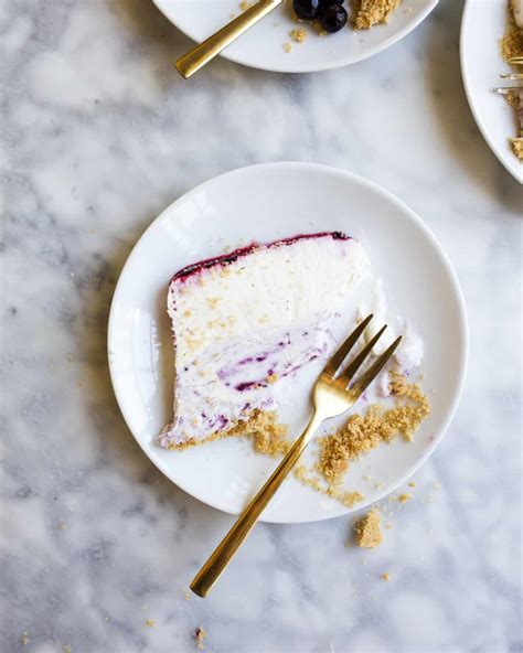 Blueberry Ice Cream Cake - Wood & Spoon