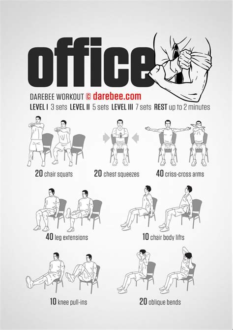 A Full Body Workout You Can Do In Your Office Chair Office Chair Workout Office Exercise