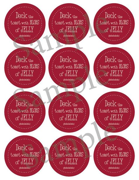 Printable Christmas Mason Jar Label Christmas Jam Canning Etsy Mason Jars Labels Christmas