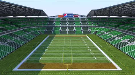 American Football Stadium 02 3d Model 159 Max Fbx Obj 3ds Free3d