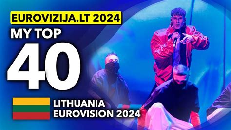 Eurovizija Lt My Top Lithuania Eurovision Youtube