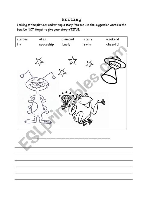 Picture Writing Esl Worksheet By Thu Yen