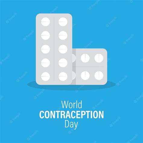 Ilustração Vetorial Para O Dia Mundial Da Contracepção Vetor Premium