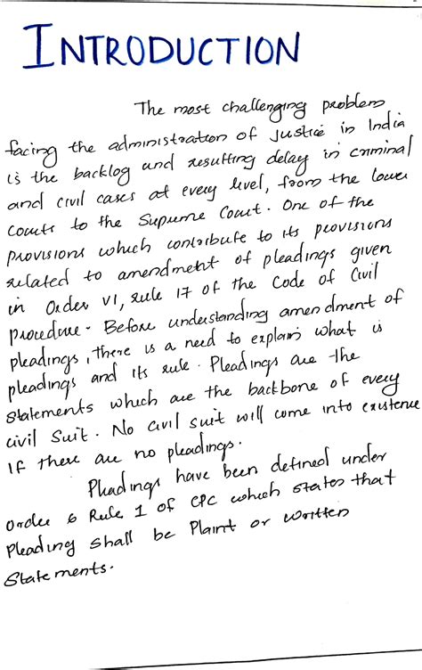 Amendment Of Pleadings LNTRODUCTION The Most Challengrg Paoblorn Soc