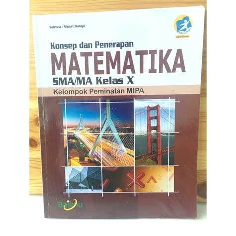 Jual Buku Matematika Kelas X 10 SMA MA Kelompok Peminatan MIPA