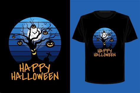 Halloween Retro Vintage T Shirt Design Vector Art At Vecteezy