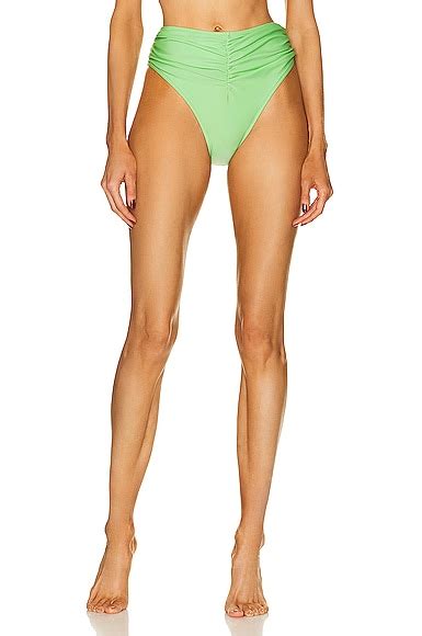 Shani Shemer Rylie Bikini Bottom In Apple Green FWRD