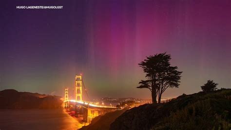 Northern Lights In The Bay Area Celestial Spectacle Dazzles Over