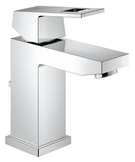 Grohe Eurocube Chrome Basin Mixer Tap With Pop Up Waste