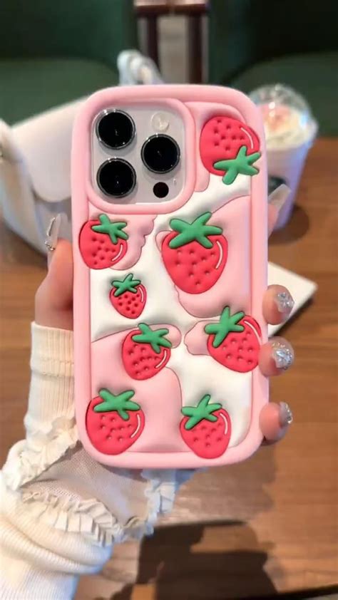 Kawaii Strawberry And Milk Phone Case Kawaii Fashion Store Video