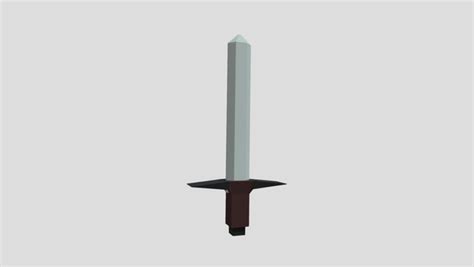 D Low Poly Sword Turbosquid