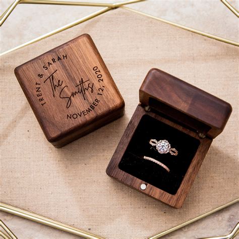 Wooden Wedding Ring Boxes