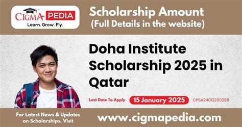 Doha Institute Scholarships 2025 In Qatar Eligibility Last Date