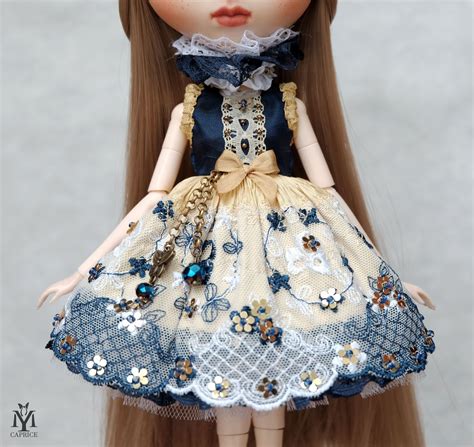 Blythe Dress Pullip Dress From Sapphire Blythe Etsy Blythe Dress Blythe Clothes Dresses