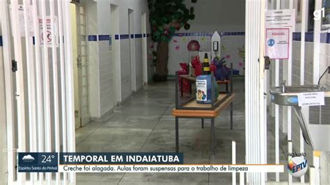 V Deo Creche Em Indaiatuba Suspende Aulas Ap S Alagar Durante Chuva