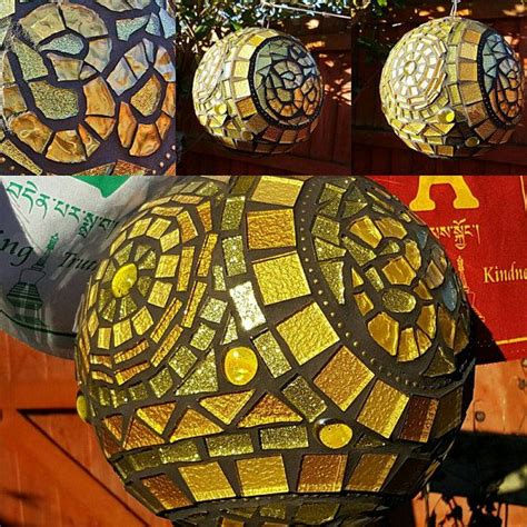 Custom Mosaic Garden Gazing Ball Orb Sphere Jardin Mosaïque Mosaique