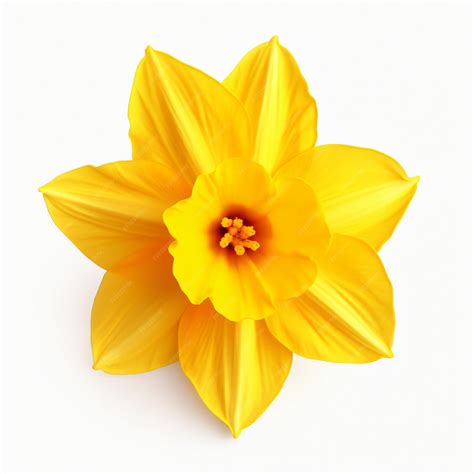 Premium AI Image | Daffodil flower isolated on white background