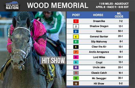 Wood Memorial Odds Post Positions Analysis